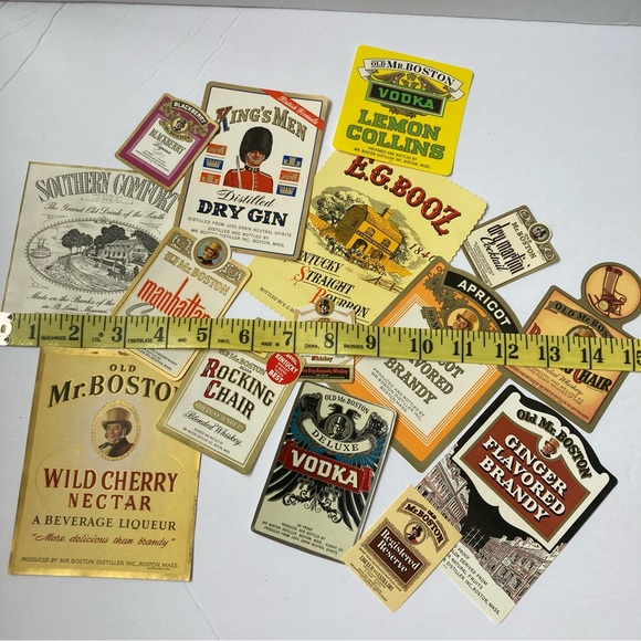 Mr. Boston / lot of vintage liquor labels. - Picture 3 of 6